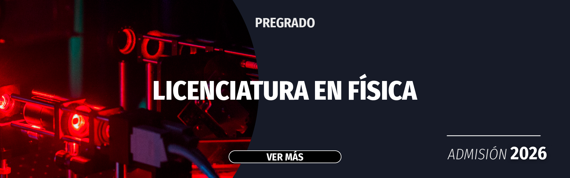 Banner bienvenida - Licenciatura en Fisica